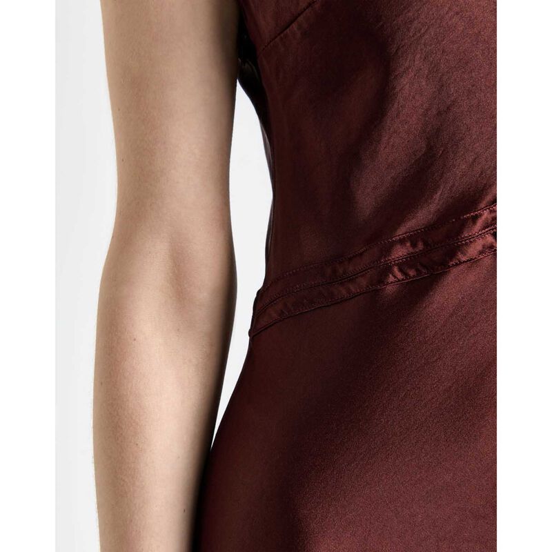 Cue Satin Bind Detail Midi Dress image number 2